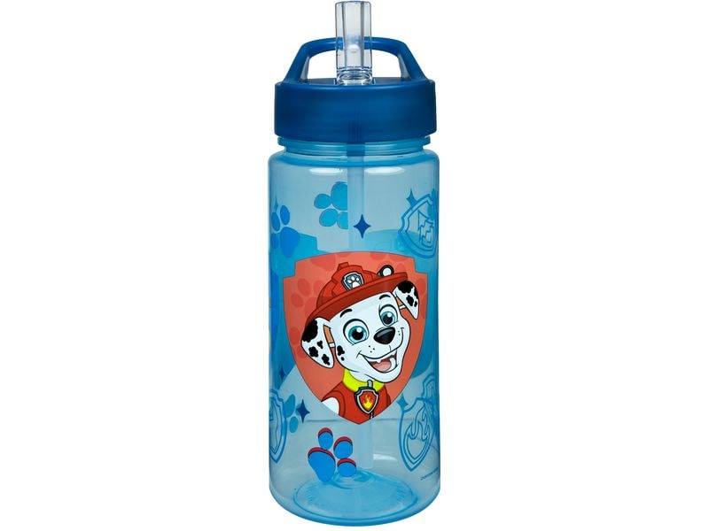 Scooli Trinkflasche Paw Patrol 500 ml, Hellblau/Rot Trinkgefäss für Kinder
