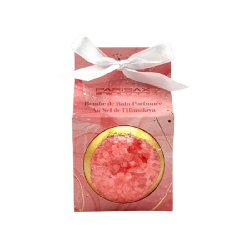 Bombe de bain avec cristaux marin rose Parisax 80g