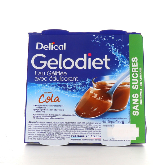 Eau gélifiée Gelodiet Delical - Dysphagie, troubles de la déglutition
