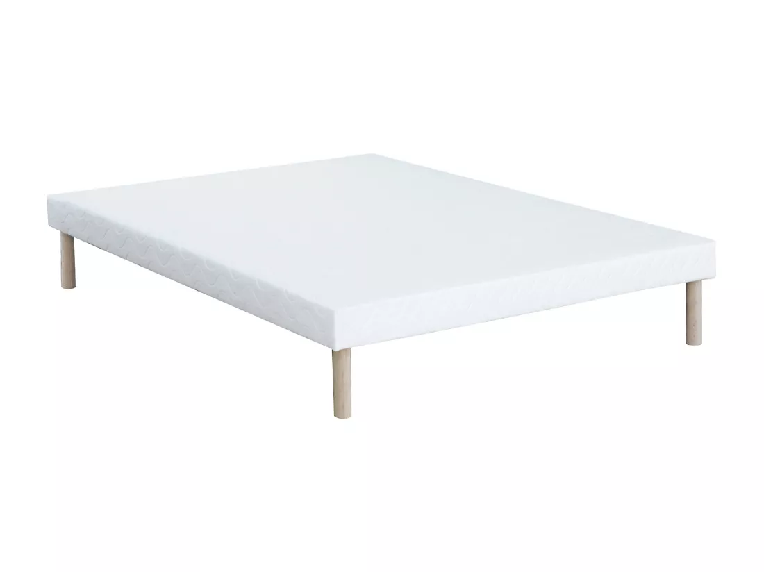 Ensemble 160 x 200 cm sommier tapissier + matelas ressorts ensachés et surmatelas intégré ép.25cm - ANYLA de YSMÉE