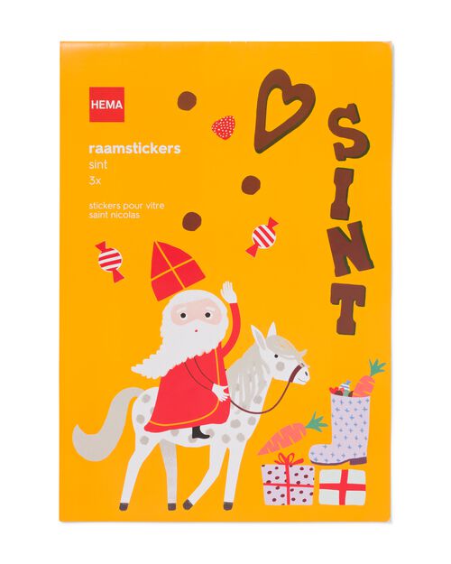 3 feuilles d’autocollants fenêtres A3 Saint-Nicolas