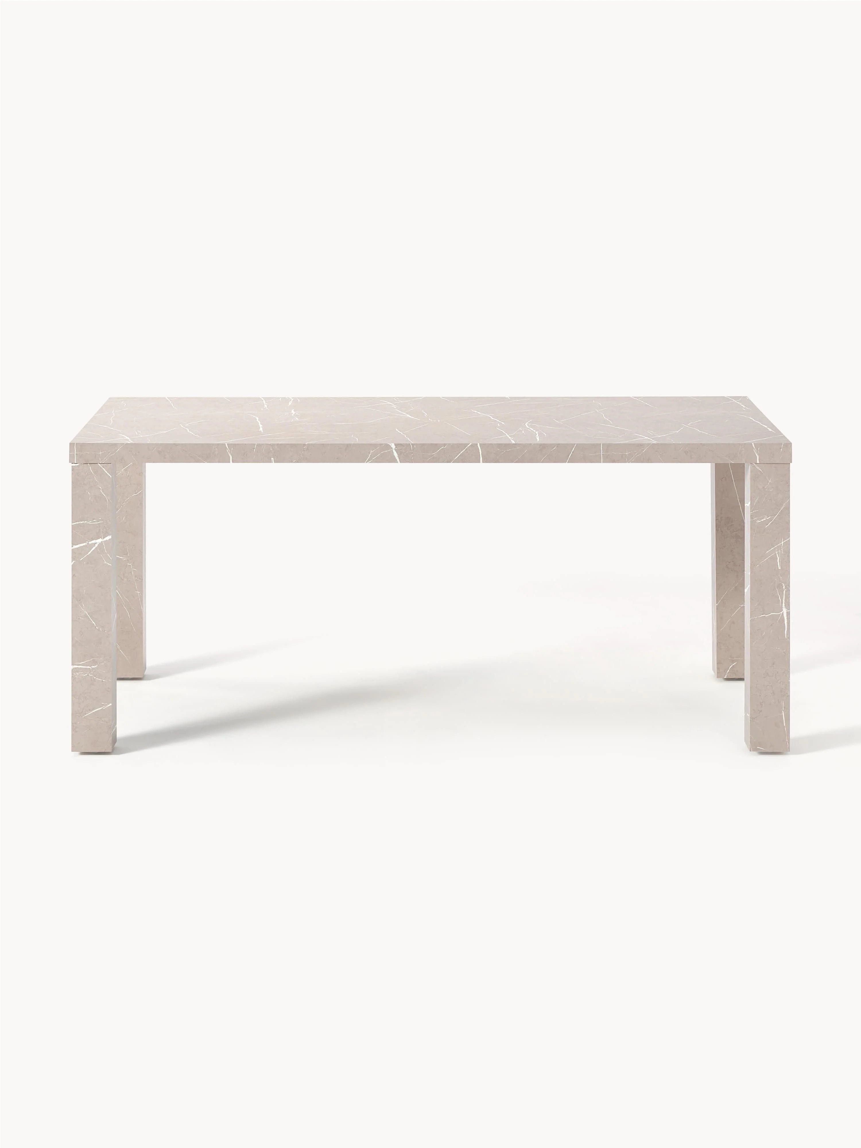 Eettafel Carl met marmerlook, in verschillende formaten