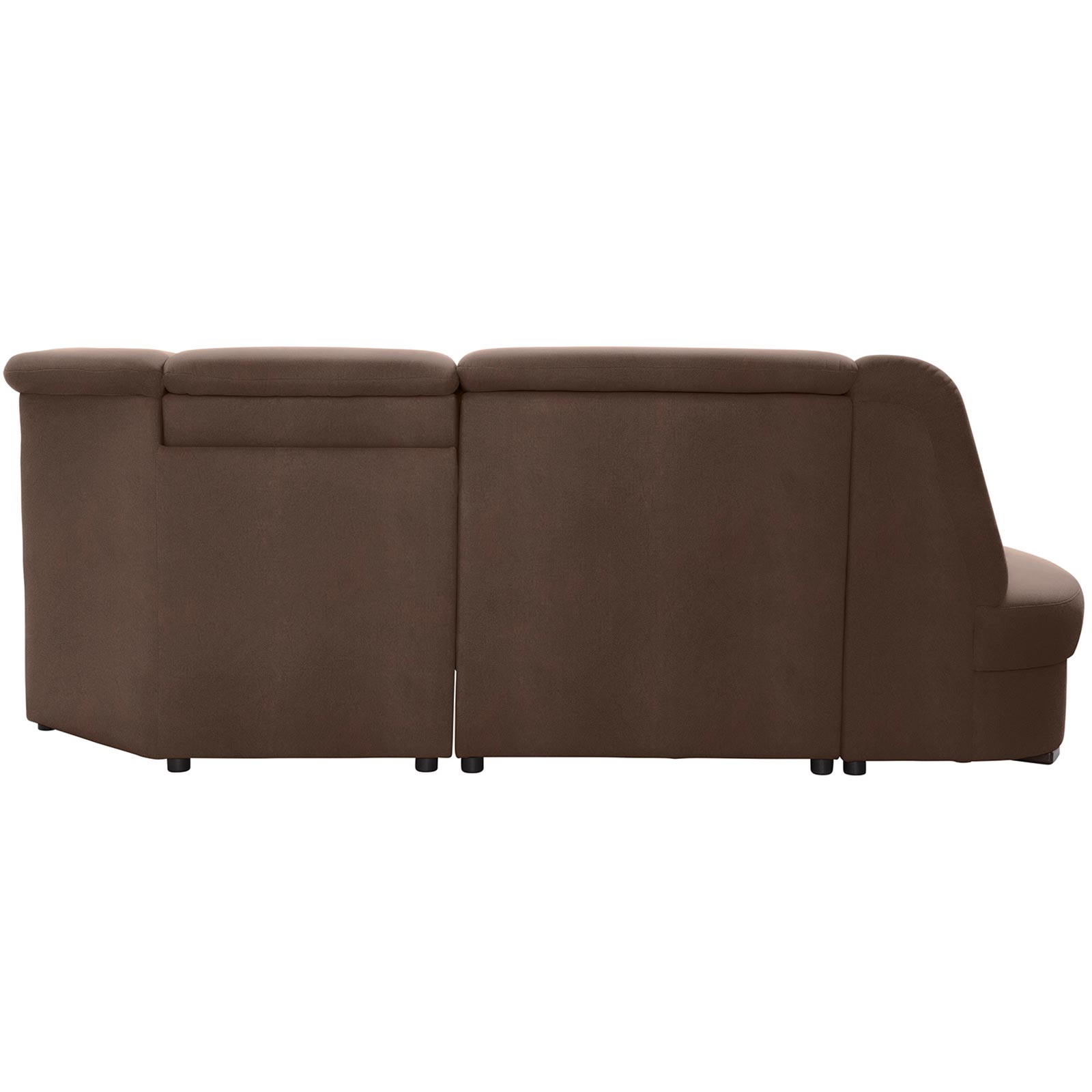 polsterpower Ecksofa - Saddle nougat - Basismodell - Ottomane links