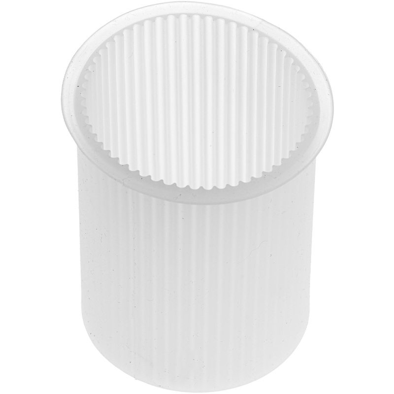 Glorex Silikon Kerzengiessform Zylinder mit Rillen, transparent