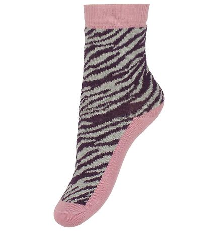 Minymo Strømper - 5-pak - Gr?/Rosa