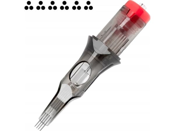 Activeshop Cartridge do tatuażu El Cartel V2 - 0.35 3RLX 6 Long Taper 10 szt.