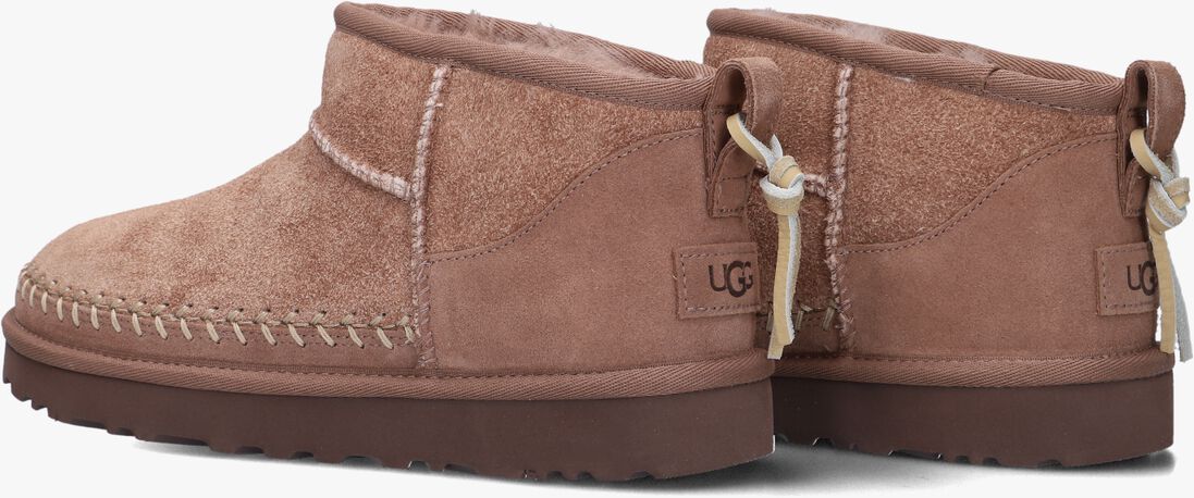 bruine ugg vachtlaarzen w classic ultra mini biarritz