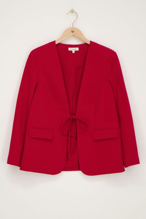 Rode blazer met strik