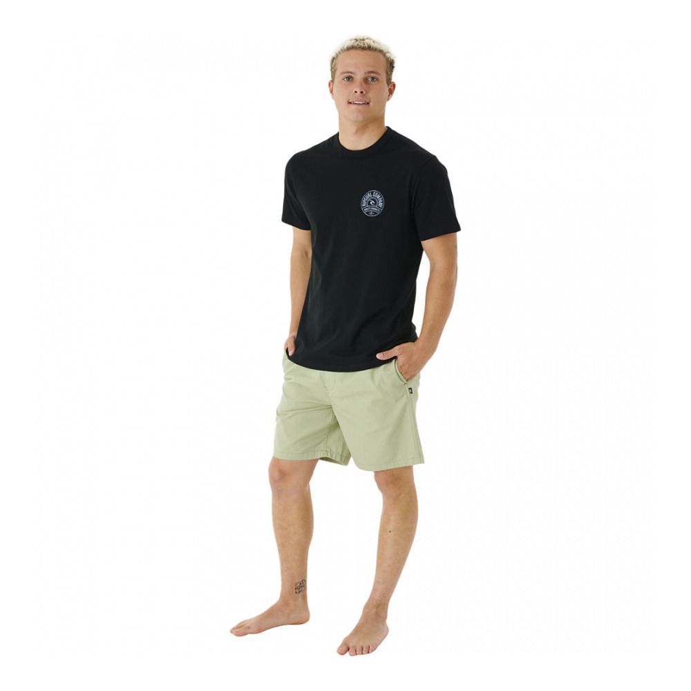 Rip Curl STAPLER - Tee-shirt Homme black