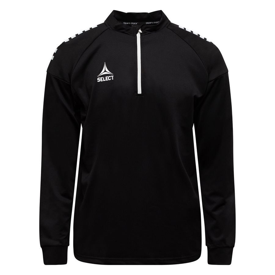Select Maillot d'Entraînement 1/2 Zip Espagne V25 - Noir/Blanc