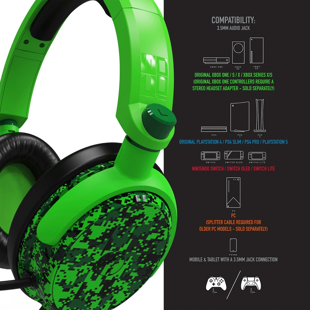 Stealth C6-100 Gaming-Headset für Xbox, PS4/PS5, Switch, PC & Mobilgeräte – Grünes Digital-Tarnmuster