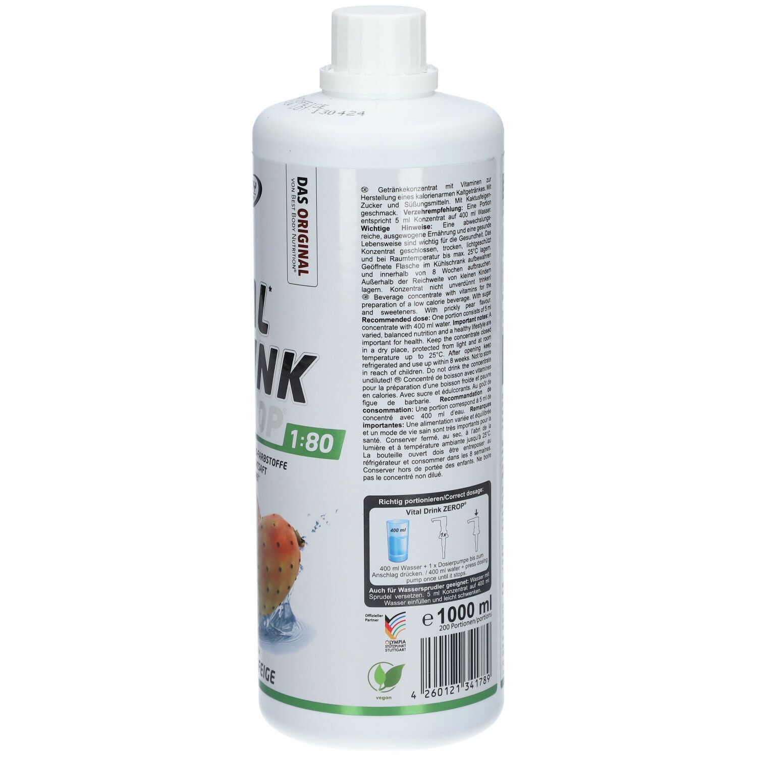 Best Body Nutrition Low Carb Vital Drink, Kaktusfeige