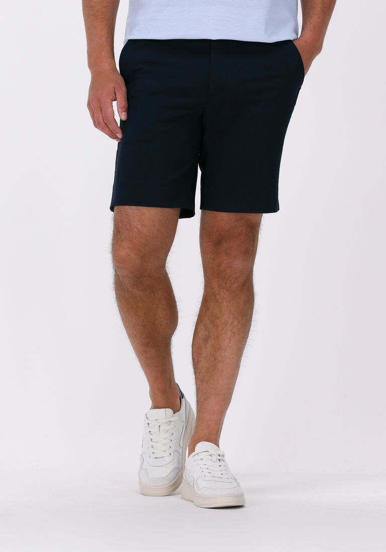 PLAIN donkerblauwe plain korte broek oscar shorts 285