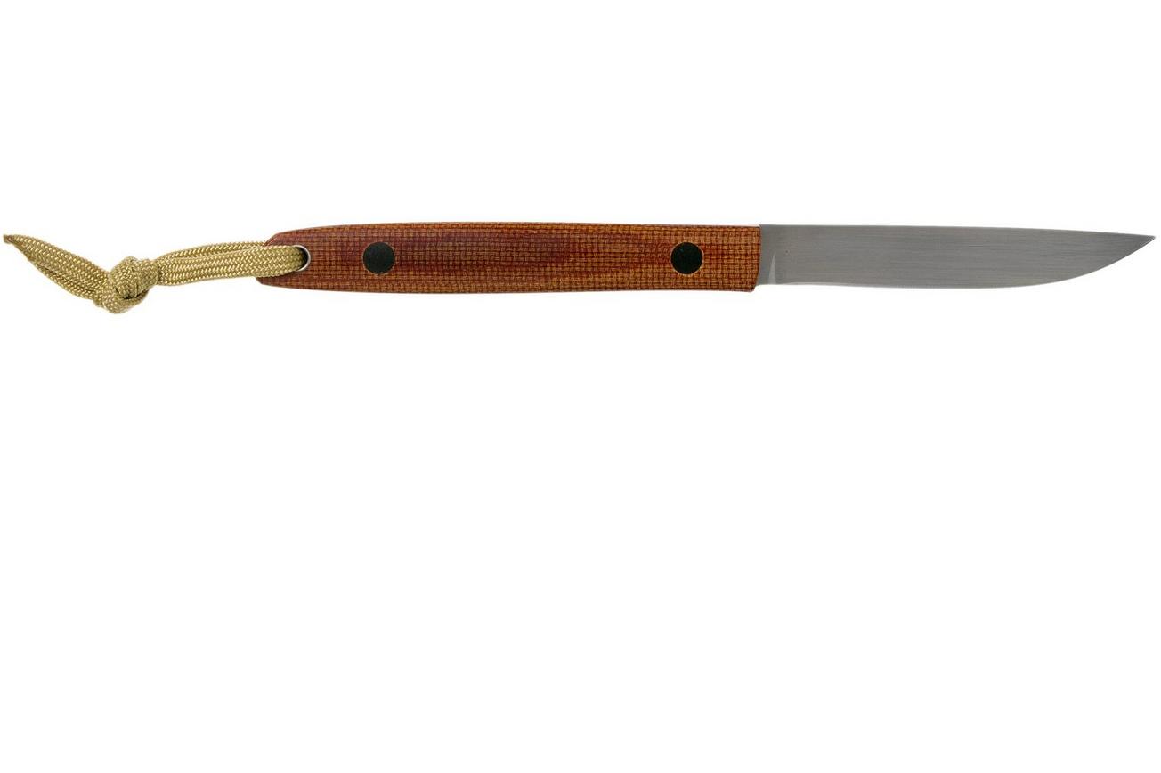 Ohta OFB SS 75 Natural Canvas Micarta vaststaand mes