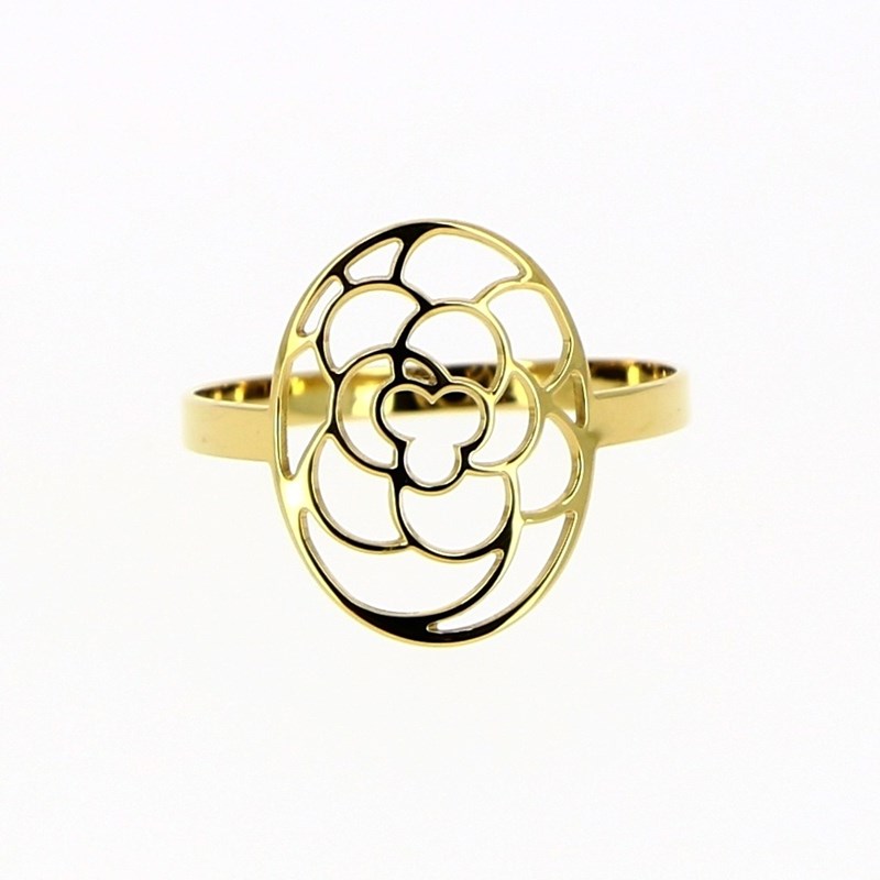 Bague fleur - or jaune
