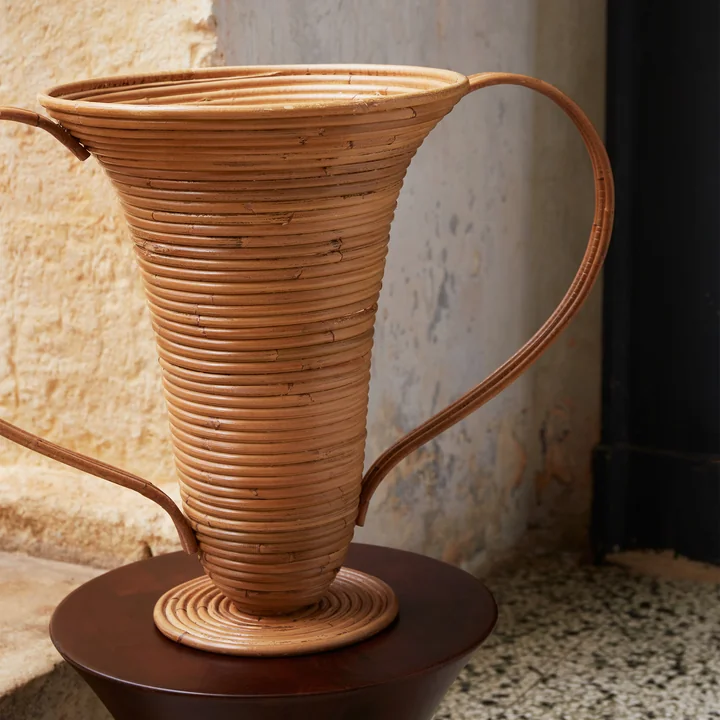 Ferm Living - Amphora Vase, H 41 cm, natürlich gebeizt