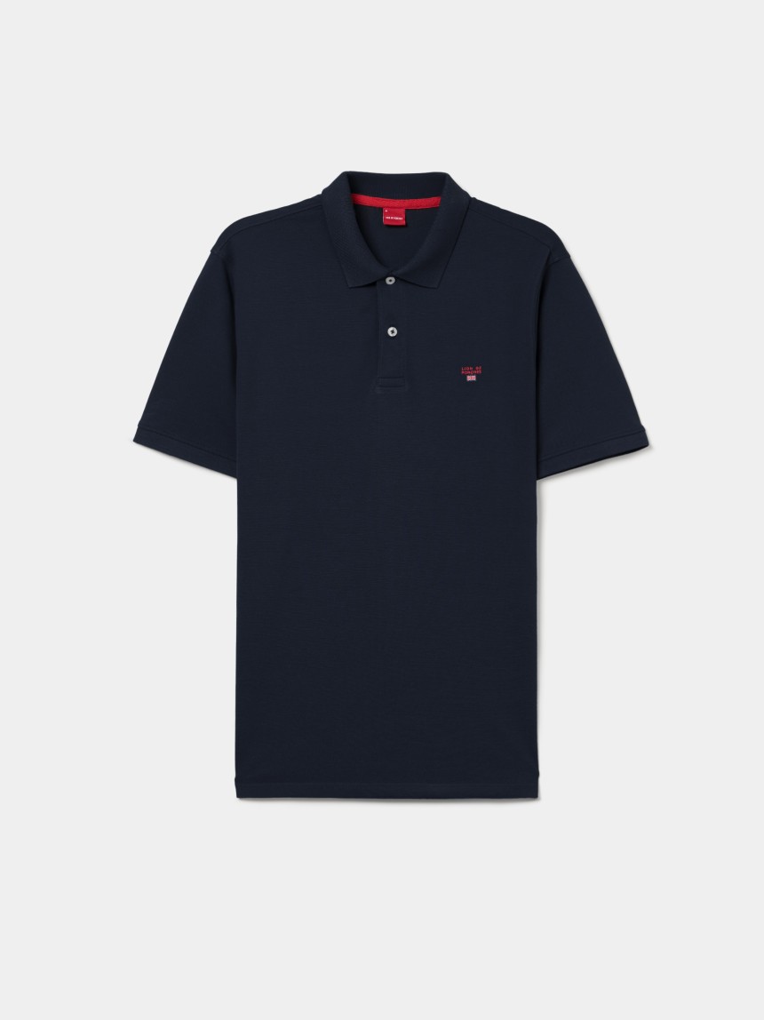 Polo piqué regular fit de algodão