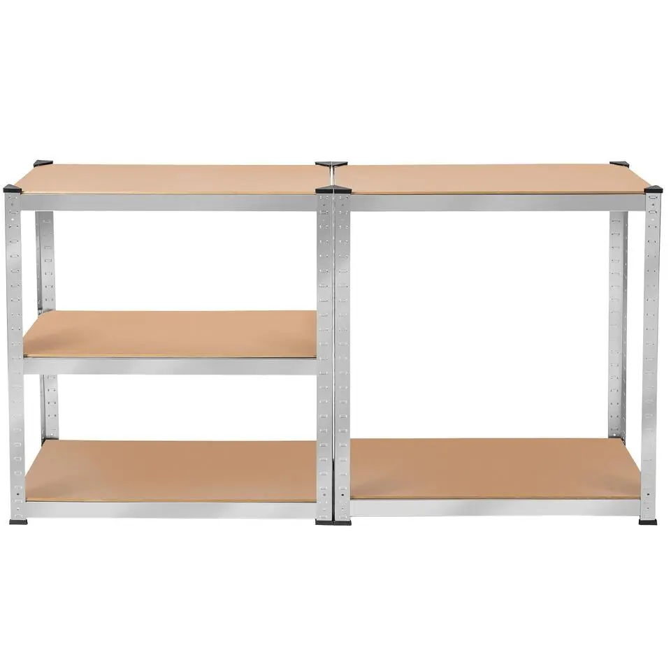 tectake Werkplaatsrek, Zilver
