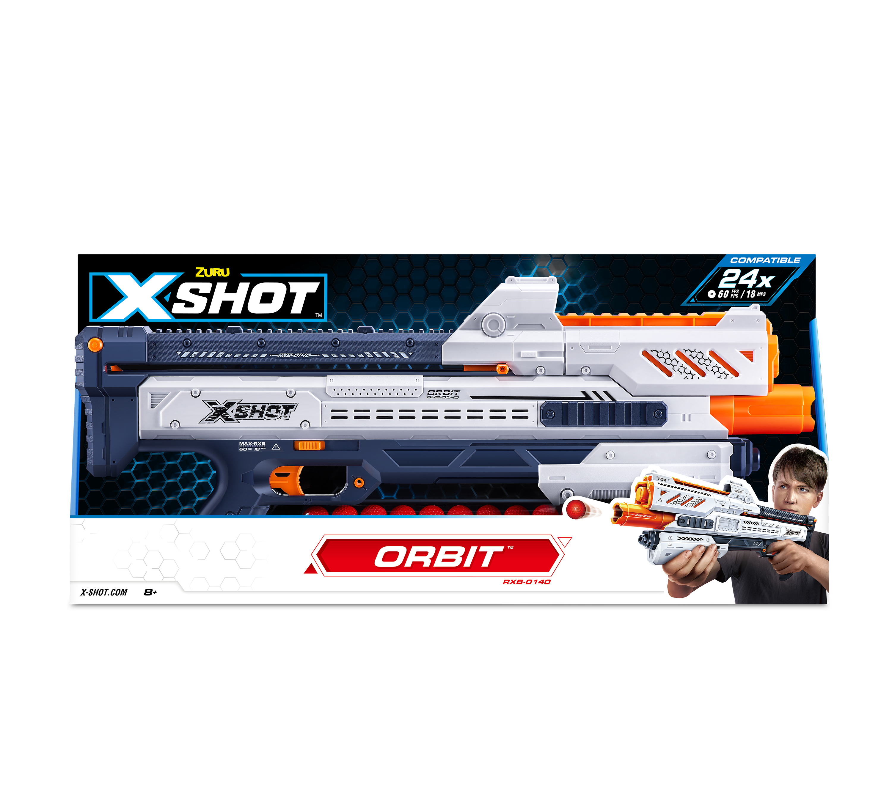 Blaster X-SHOT CHAOS ORBIT mit 24 Kugeln