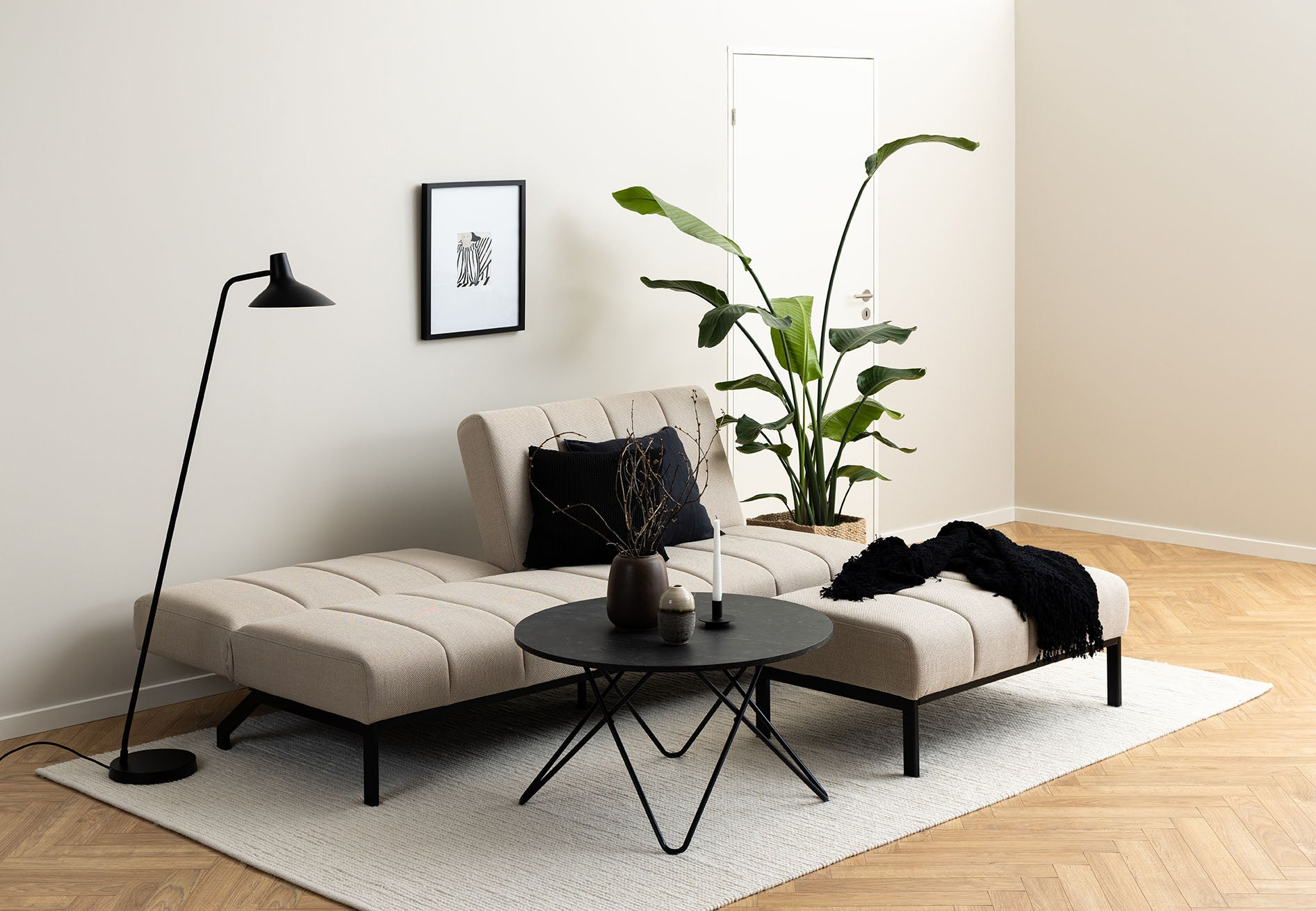 Vilda Slaapbank - 198 x 95cm - Beige