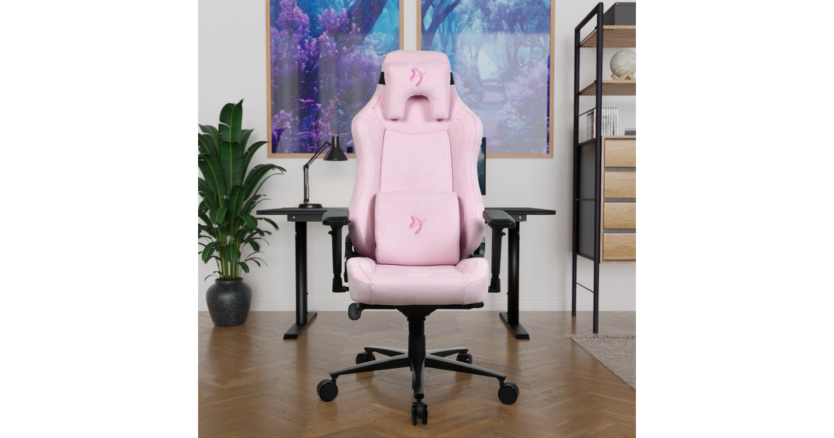 ArozziVernazza Supersoft Fabric - Pink gamestoel  (Roze)