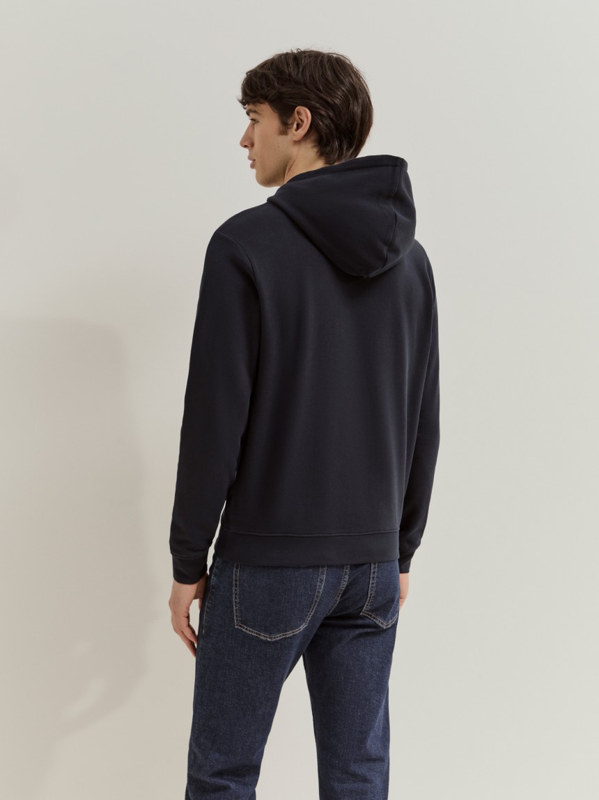 Sweatshirt de algodão com capuz
