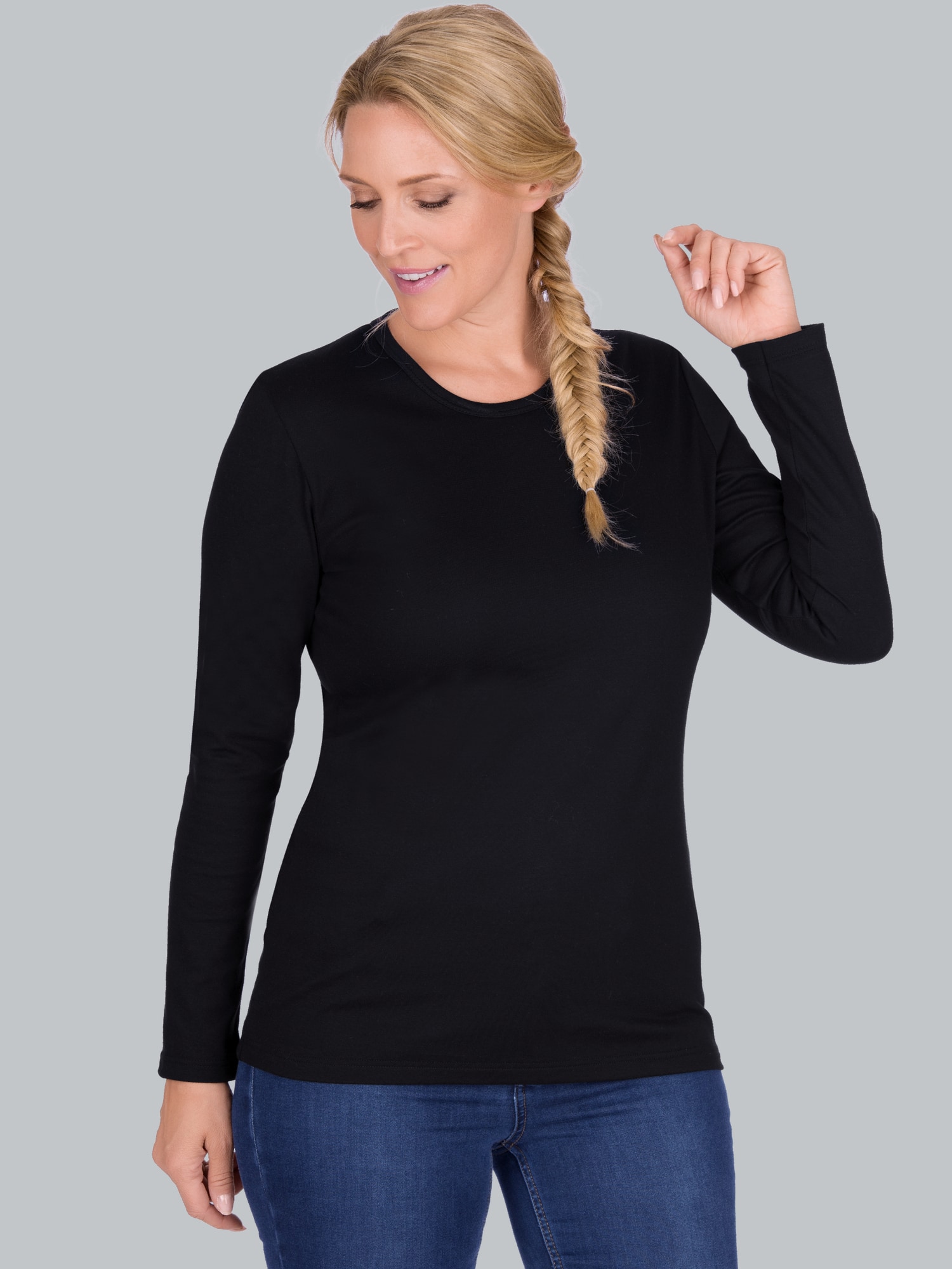 Langarmshirt Schwarz