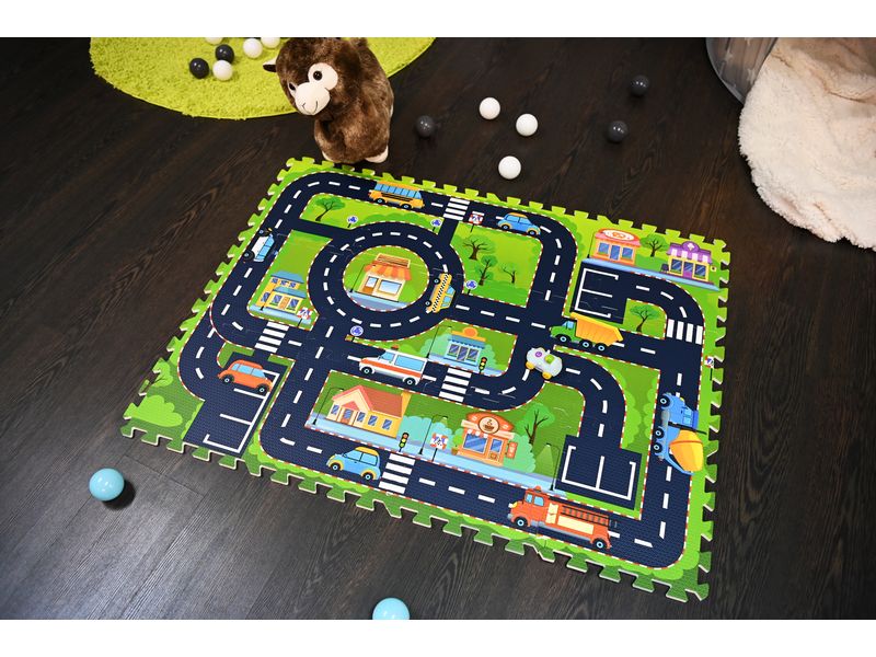 Knorrtoys Puzzlematte Strasse 12-teilig Mehrfarbige Spielmatte