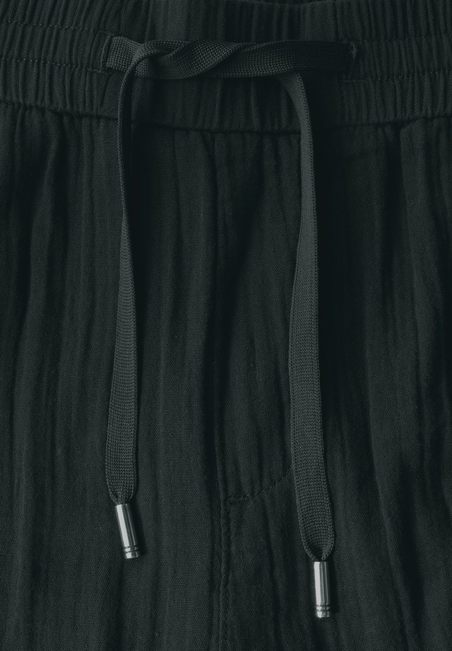 STREET ONE Stoffhose  Sommerhose mit elastischem Bund und Tunnelzug, im Musselin-Look