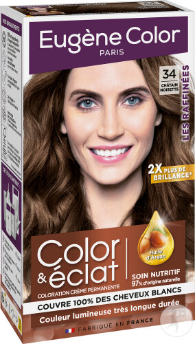 Eugène Color Les Raffinées Color & Eclat 34 Châtain Noisette 1 Kit