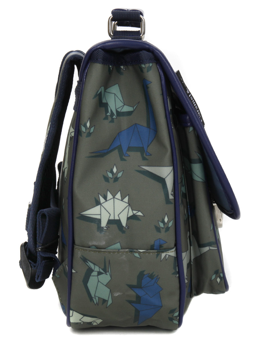 Mini cartable Caramel & cie Dinogami 32 cm