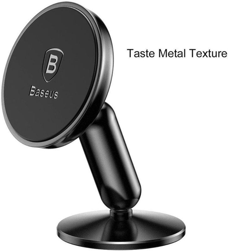 Baseus Magnetische Dashboard Telefoonhouder Met Magneet en Zuignap Zwart