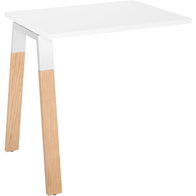 Retour pour bureau Ecla Métal-Bois de profondeur 80 cm