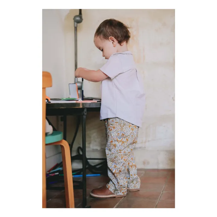 Loir Pantalon Nini Fleuri | Orange