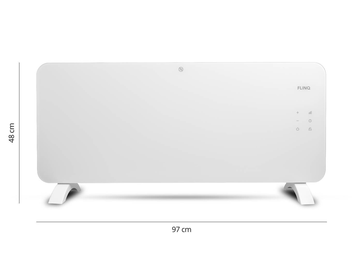 FlinQ 2000 watt elektrische converctor kachel - White