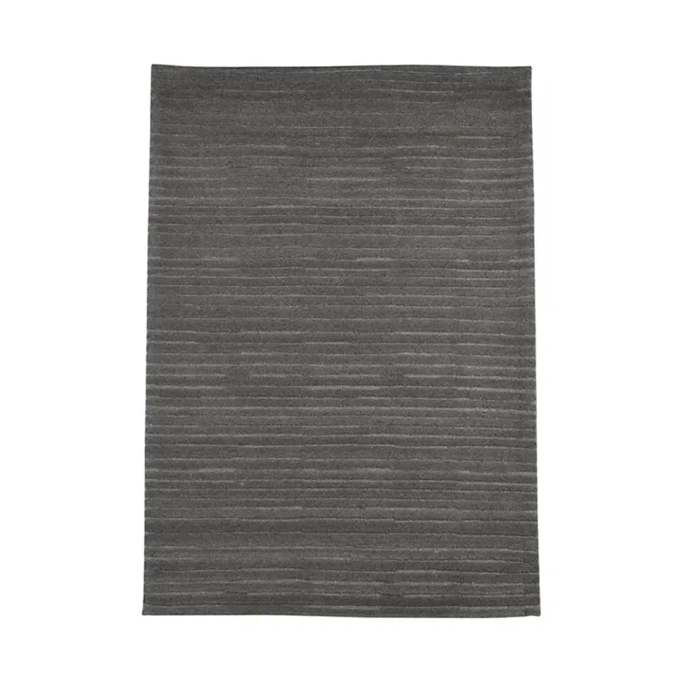 LABEL51 Vloerkleden Luxy - Antraciet - Wol - 200x300 cm