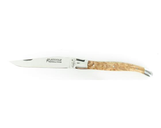 Laguiole Erable stabilisé - 2 mitres Couteau de Poche - Laguiole par Fontenille Pataud