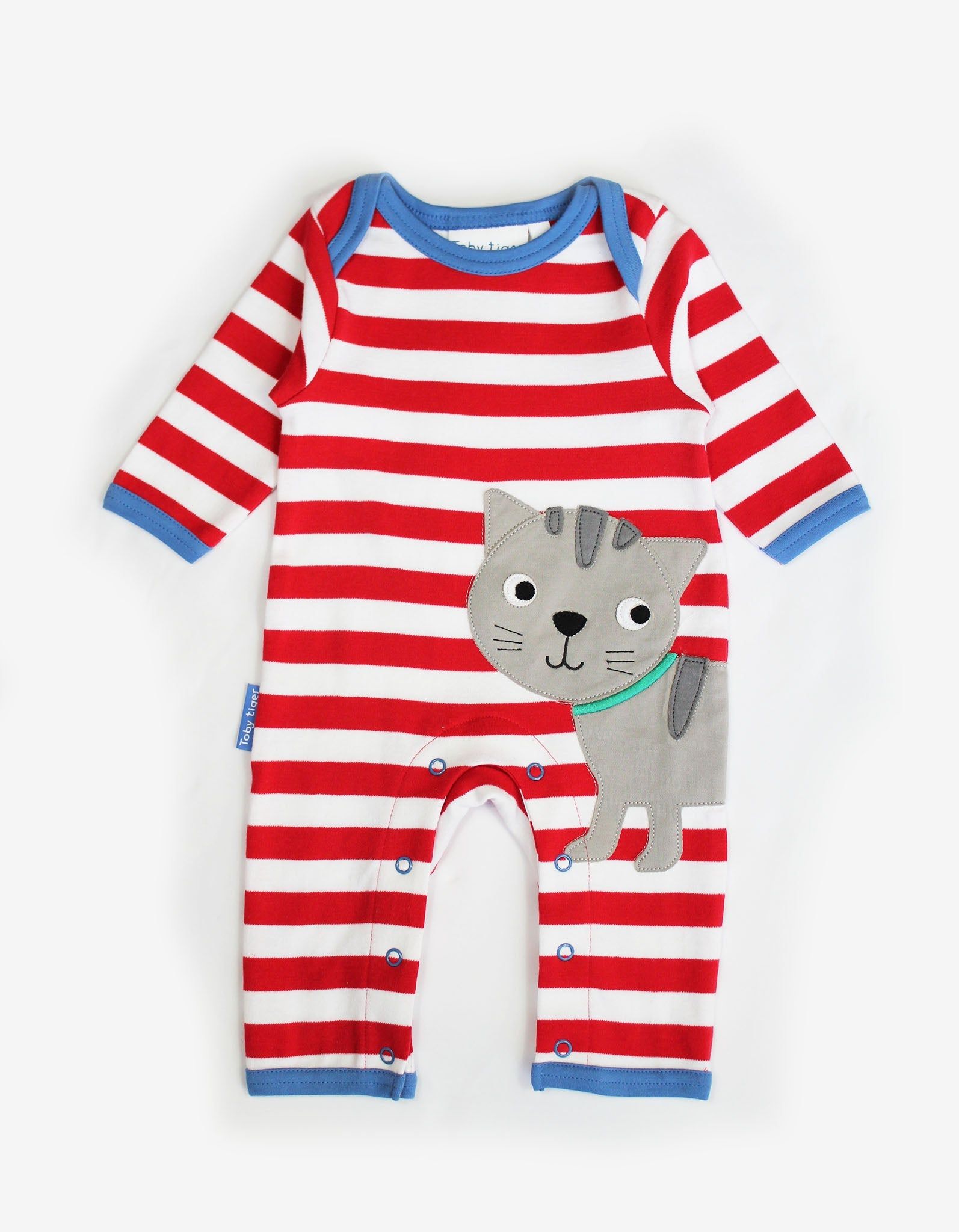 Toby Tiger Schlafanzug, Katze-Applikation