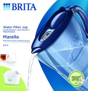 Brita Waterfilterkan Marella Blauw   1 Maxtra Filterpatroon 2,4LT