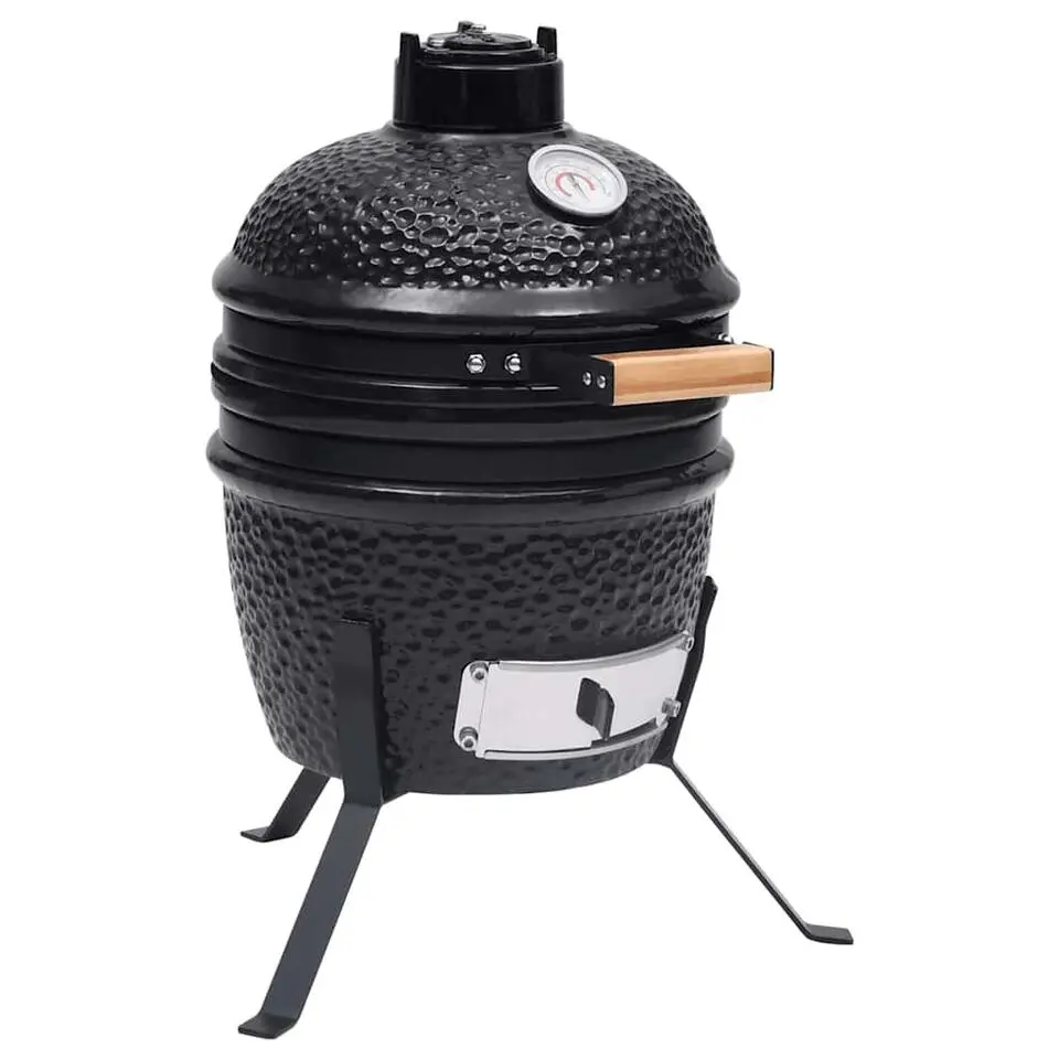 vidaXL - Rokersbarbecue - Zwart - Keramiek