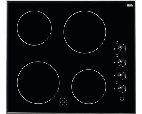 Glaskeramische kookplaat met frame Amica 57,5 x 50,5 cm 4 kookzones KMC 13282 E