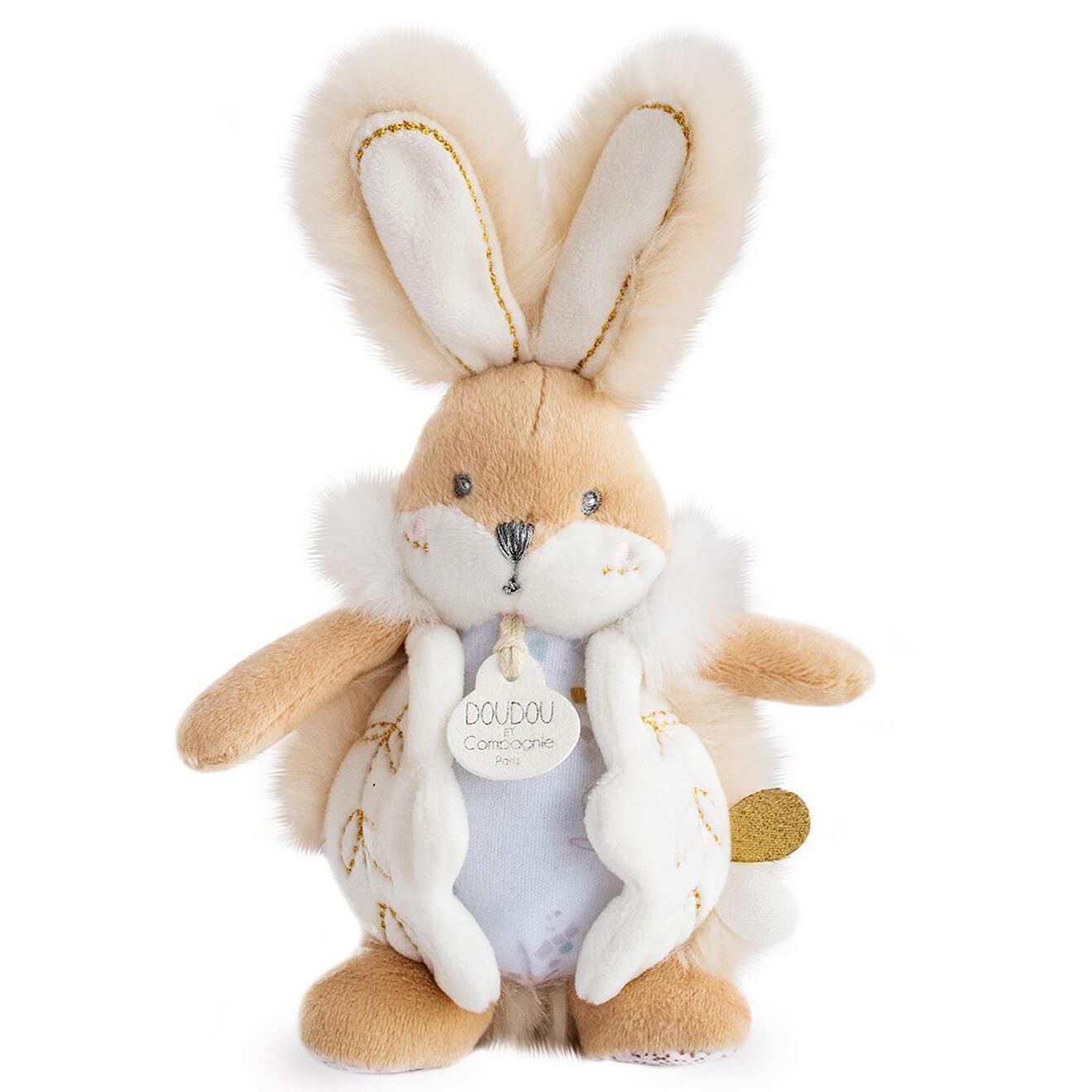 Doudou et Compagnie Coffret protège carnet de santé & Doudou beige