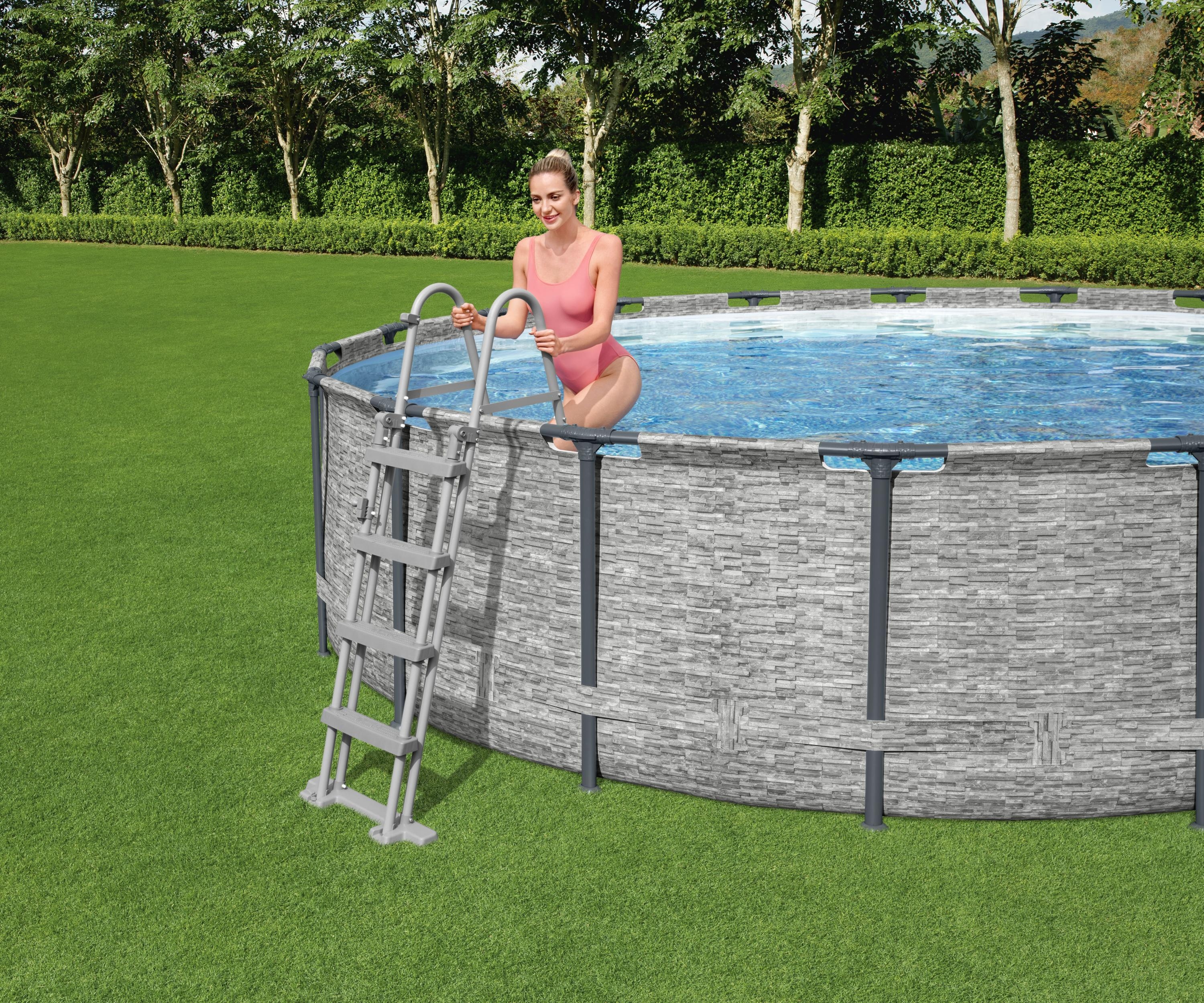 Pool Leiter für Poolhöhe 122 cm