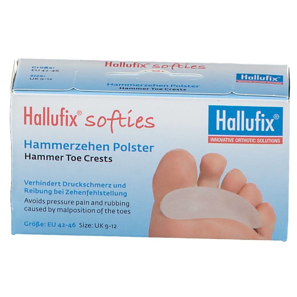 Hallufix® softies Hammerzehen Polster Gr. 42-46
