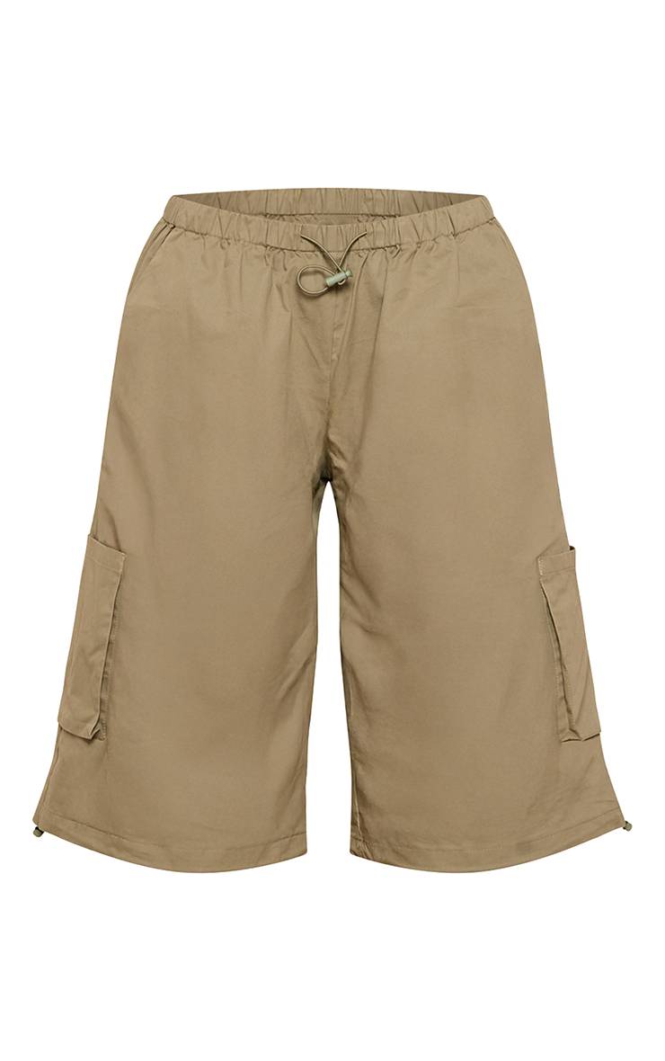 Kaki Short Cargo Petite Avec Cordon De Serrage À L'ourlet