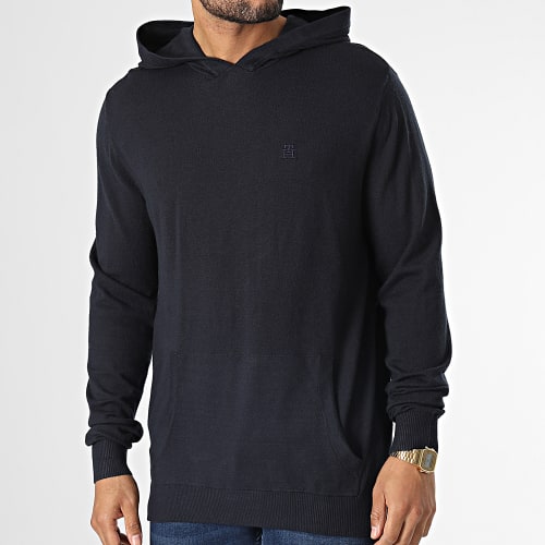 Pull A Capuche 2628 Bleu Marine