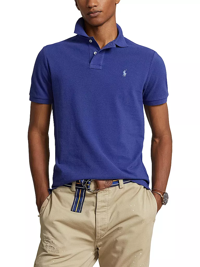 POLO RALPH LAUREN Poloshirt Custom Slim Fit dunkelblau