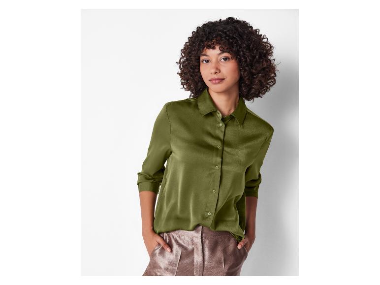 Satijnen dames blouse