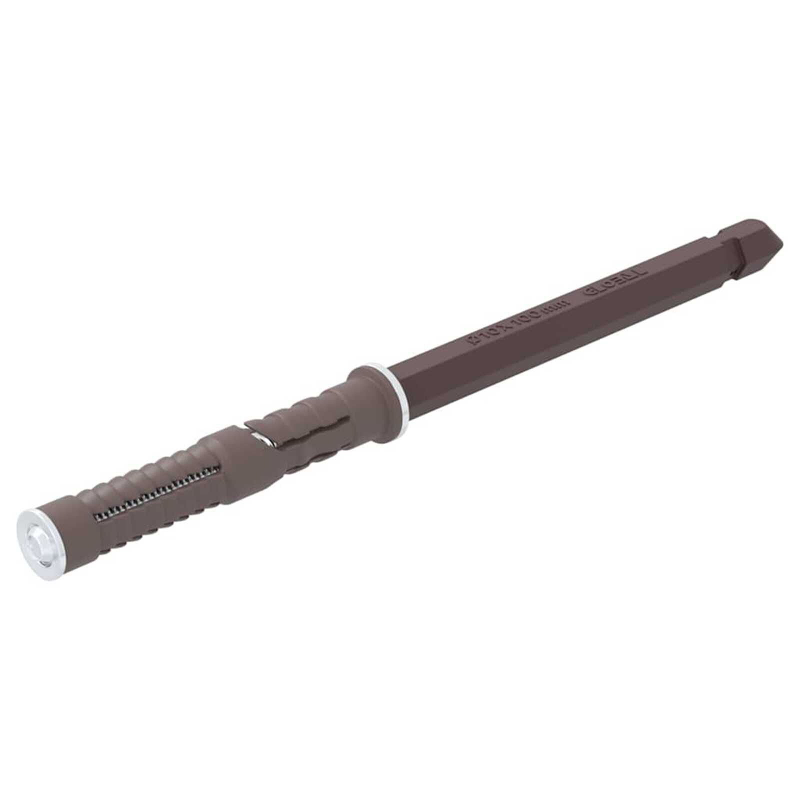 vidaXL Zwevende plankbeugel 12 stuks bruin Ø10 x 170 mm staal