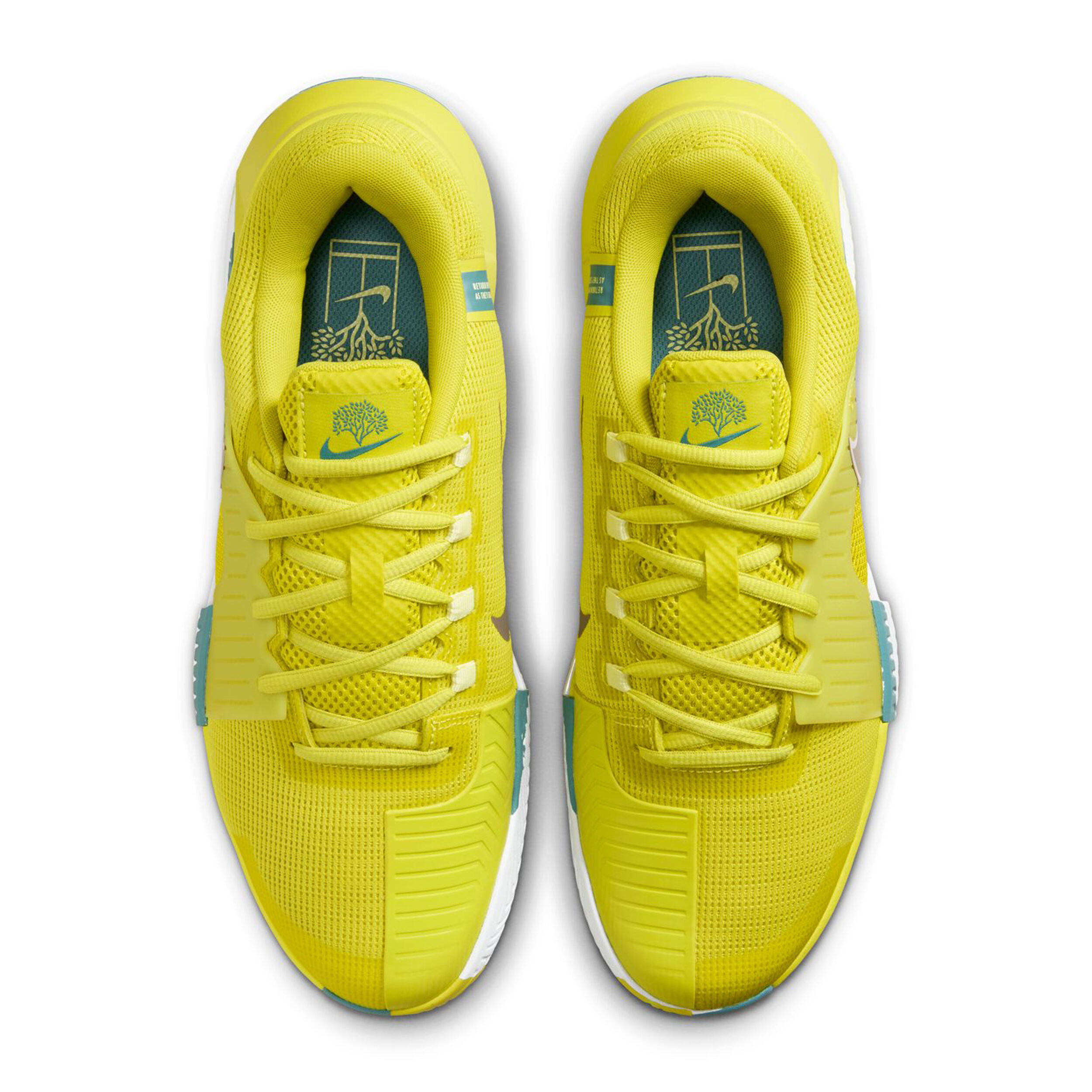 Nike GP Challenge 1 PRM Chaussures Toutes Surfaces Hommes - Jaune , Bleu Petrol